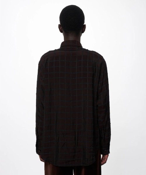 markaware（マーカウェア）の「【marka】SEMI SPREAD COLLAR SHIRT（シャツ/ブラウス・メンズ・ブラウン/グレー・1/2/3）」の6枚目の写真