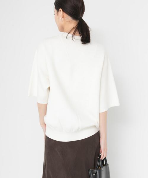 URBAN RESEARCH(アーバンリサーチ)の「コットンカシミヤハーフスリーブニット(ニット/セーター・レディース・ブルー系その他/グレー/オフホワイト・FREE)」の9枚目の写真