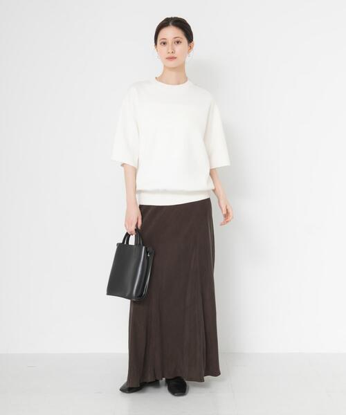 URBAN RESEARCH(アーバンリサーチ)の「コットンカシミヤハーフスリーブニット(ニット/セーター・レディース・ブルー系その他/グレー/オフホワイト・FREE)」の10枚目の写真