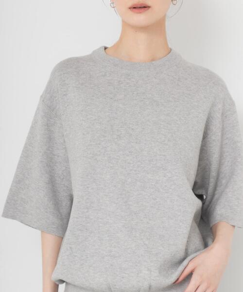 URBAN RESEARCH(アーバンリサーチ)の「コットンカシミヤハーフスリーブニット(ニット/セーター・レディース・ブルー系その他/グレー/オフホワイト・FREE)」の13枚目の写真