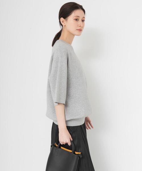 URBAN RESEARCH(アーバンリサーチ)の「コットンカシミヤハーフスリーブニット(ニット/セーター・レディース・ブルー系その他/グレー/オフホワイト・FREE)」の22枚目の写真