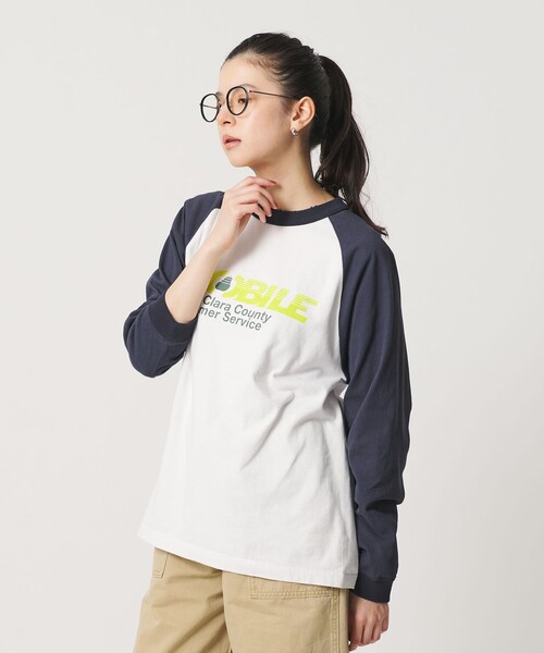 HEAR MY NAME(ヒアマイネーム)の「【別注】<HEAR MY NAME>ラグラン ロングスリーブ Tシャツ(Tシャツ/カットソー・レディース・ネイビー/レッド/オリーブ・FREE)」の8枚目の写真