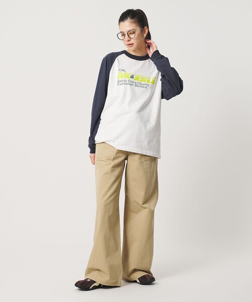 HEAR MY NAME(ヒアマイネーム)の「【別注】<HEAR MY NAME>ラグラン ロングスリーブ Tシャツ(Tシャツ/カットソー・レディース・ネイビー/レッド/オリーブ・FREE)」の9枚目の写真