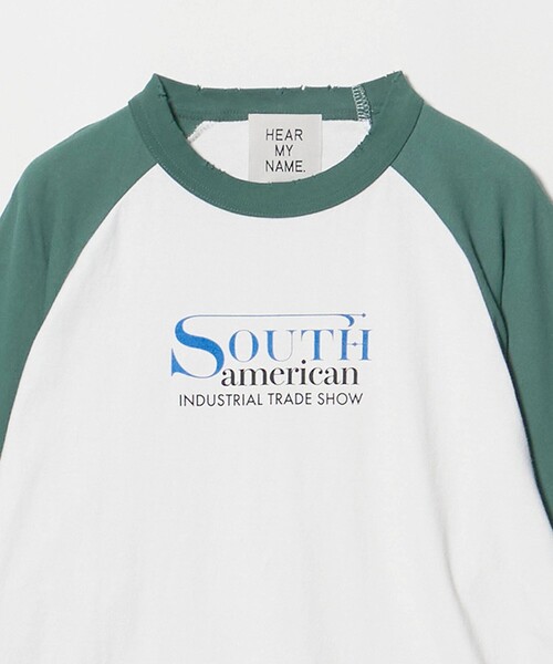 HEAR MY NAME(ヒアマイネーム)の「【別注】<HEAR MY NAME>ラグラン ロングスリーブ Tシャツ(Tシャツ/カットソー・レディース・ネイビー/レッド/オリーブ・FREE)」の11枚目の写真