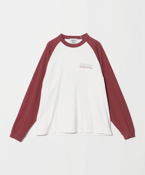 HEAR MY NAME(ヒアマイネーム)の「【別注】<HEAR MY NAME>ラグラン ロングスリーブ Tシャツ(Tシャツ/カットソー・レディース・ネイビー/レッド/オリーブ・FREE)」の19枚目の写真