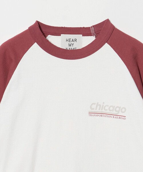 HEAR MY NAME(ヒアマイネーム)の「【別注】<HEAR MY NAME>ラグラン ロングスリーブ Tシャツ(Tシャツ/カットソー・レディース・ネイビー/レッド/オリーブ・FREE)」の20枚目の写真