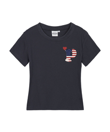 PMERICA レディース スリムフィット 半袖Tシャツ 5 COLORS