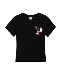 PMERICA レディース スリムフィット 半袖Tシャツ 5 COLORS
