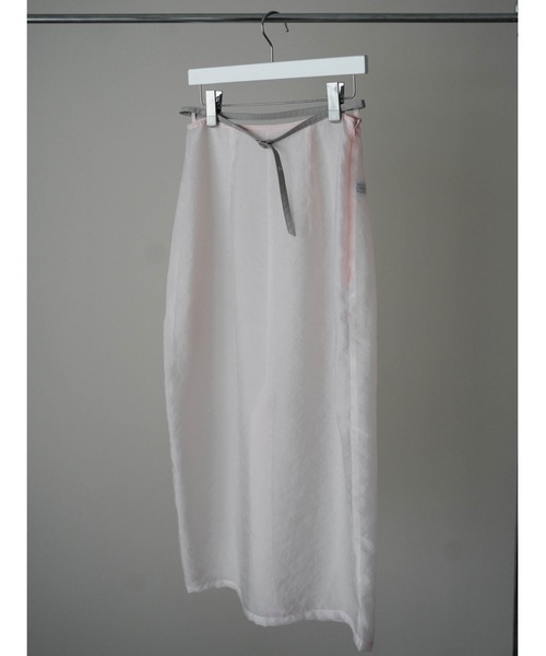 Katrin TOKYO(カトリーントーキョー)の「belted sheer skirt(スカート・レディース・ピンク/アイボリー/ブラウン・XS/FREE)」の11枚目の写真