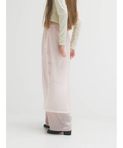 Katrin TOKYO(カトリーントーキョー)の「belted sheer skirt(スカート・レディース・ピンク/アイボリー/ブラウン・XS/FREE)」の10枚目の写真