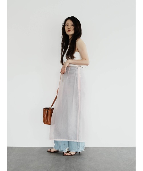 Katrin TOKYO(カトリーントーキョー)の「belted sheer skirt(スカート・レディース・ピンク/アイボリー/ブラウン・XS/FREE)」の22枚目の写真