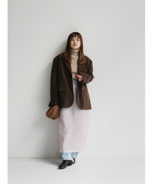 Katrin TOKYO(カトリーントーキョー)の「belted sheer skirt(スカート・レディース・ピンク/アイボリー/ブラウン・XS/FREE)」の17枚目の写真