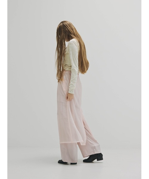Katrin TOKYO(カトリーントーキョー)の「belted sheer skirt(スカート・レディース・ピンク/アイボリー/ブラウン・XS/FREE)」の12枚目の写真