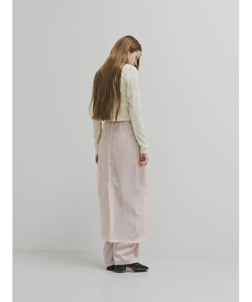 Katrin TOKYO(カトリーントーキョー)の「belted sheer skirt(スカート・レディース・ピンク/アイボリー/ブラウン・XS/FREE)」の13枚目の写真