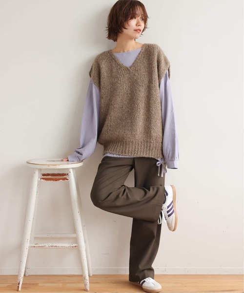 JOURNAL STANDARD relume(ジャーナルスタンダード レリューム)の「《追加2 / 新色》サーモサキソニー裏起毛パンツ(スラックス・レディース・アイボリー・38/40/36)」の22枚目の写真