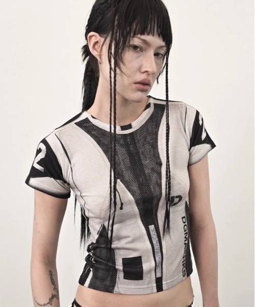 L.H.P(エルエイチピー)の「DOGMA EHKS/ドグマエークス/TROMPE-L'EIL ACTIVEWEAR C-Tee(Tシャツ/カットソー・レディース・グレー・F)」の1枚目の写真