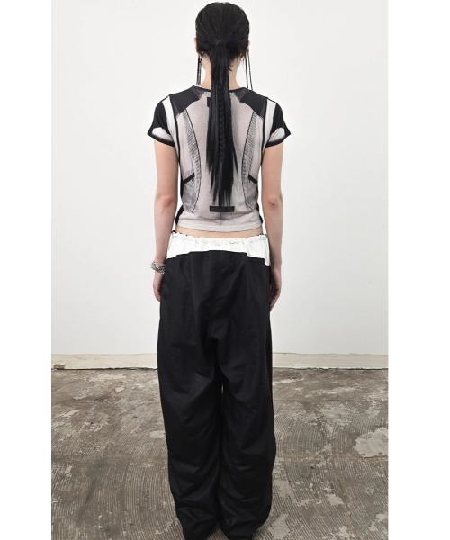 L.H.P(エルエイチピー)の「DOGMA EHKS/ドグマエークス/TROMPE-L'EIL ACTIVEWEAR C-Tee(Tシャツ/カットソー・レディース・グレー・F)」の8枚目の写真
