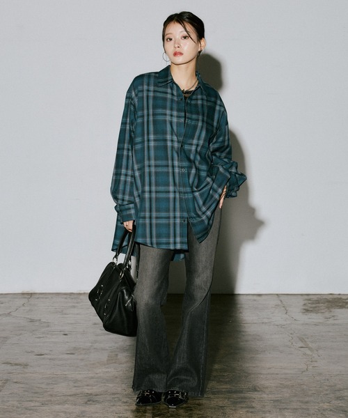 PAGEBOY(ページボーイ)の「ベロアレース2WAYロングスリーブ【前後2WAY】(Tシャツ/カットソー・レディース・ローズ/ターコイズブルー/オフホワイト/ブラック・FREE)」の17枚目の写真