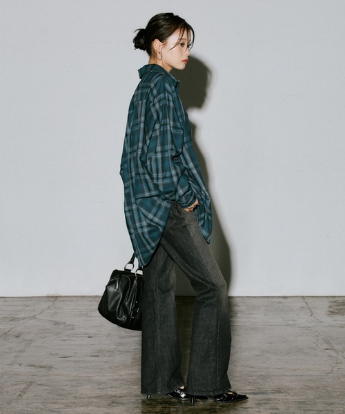 PAGEBOY(ページボーイ)の「ベロアレース2WAYロングスリーブ【前後2WAY】(Tシャツ/カットソー・レディース・ローズ/ターコイズブルー/オフホワイト/ブラック・FREE)」の18枚目の写真