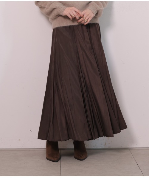 CADUNE(カデュネ)の「マチボリュームスカート(スカート・レディース・ブラウン・38/36/34)」の6枚目の写真