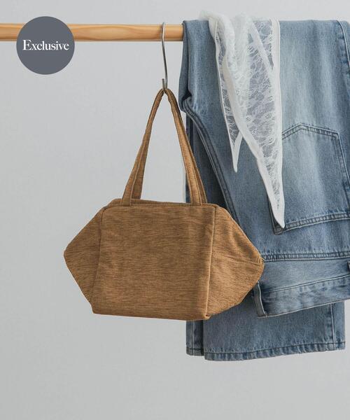 URBAN RESEARCH DOORS(アーバンリサーチドアーズ)の「『別注』beej×DOORS シェニールハンドバッグ(ハンドバッグ・レディース・カーキ/マスタード・ONE)」の2枚目の写真