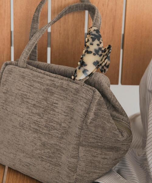URBAN RESEARCH DOORS(アーバンリサーチドアーズ)の「『別注』beej×DOORS シェニールハンドバッグ(ハンドバッグ・レディース・カーキ/マスタード・ONE)」の3枚目の写真