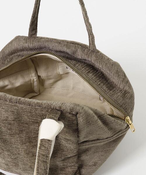 URBAN RESEARCH DOORS(アーバンリサーチドアーズ)の「『別注』beej×DOORS シェニールハンドバッグ(ハンドバッグ・レディース・カーキ/マスタード・ONE)」の12枚目の写真