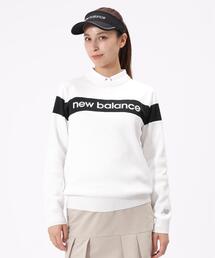 ラメロゴ クルーネック ニット プルオーバー (WOMENS)