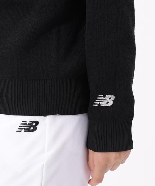 New Balance Golf（ニューバランスゴルフ）の「ラメロゴ クルーネック ニット プルオーバー (WOMENS)（ニット/セーター・レディース・ホワイト/ブラック/ベージュ系その他2・LARGE/MEDIUM/SMALL）」の12枚目の写真