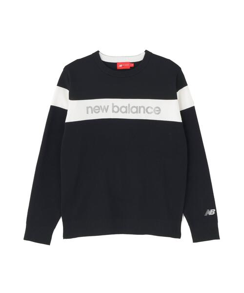 New Balance Golf（ニューバランスゴルフ）の「ラメロゴ クルーネック ニット プルオーバー (WOMENS)（ニット/セーター・レディース・ホワイト/ブラック/ベージュ系その他2・LARGE/MEDIUM/SMALL）」の13枚目の写真