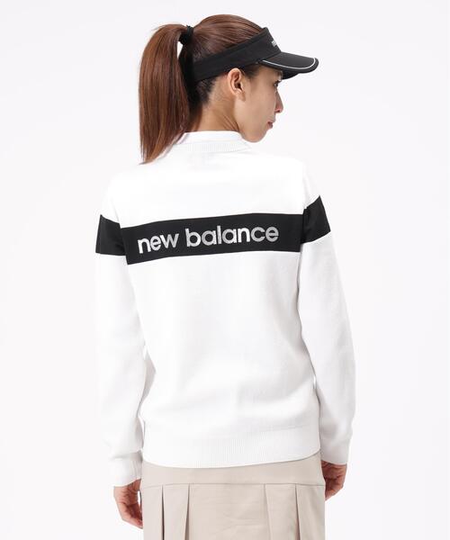 New Balance Golf（ニューバランスゴルフ）の「ラメロゴ クルーネック ニット プルオーバー (WOMENS)（ニット/セーター・レディース・ホワイト/ブラック/ベージュ系その他2・LARGE/MEDIUM/SMALL）」の18枚目の写真