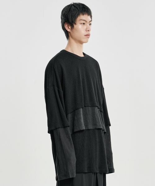 AJOBYAJO（アジョバイアジョ）の「トリプルレイヤード ロングスリーブ [BLACK]（Tシャツ/カットソー・レディース・その他・X-LARGE/MEDIUM/LARGE）」の8枚目の写真