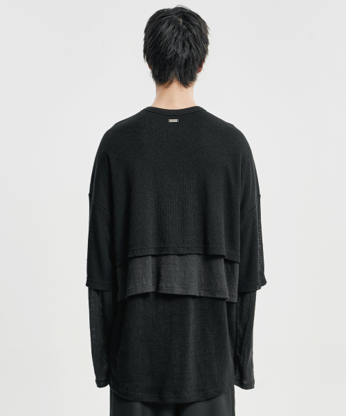 AJOBYAJO（アジョバイアジョ）の「トリプルレイヤード ロングスリーブ [BLACK]（Tシャツ/カットソー・レディース・その他・X-LARGE/MEDIUM/LARGE）」の9枚目の写真