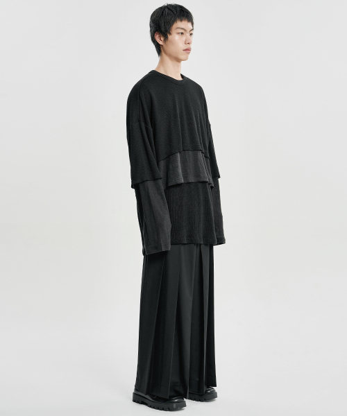 AJOBYAJO（アジョバイアジョ）の「トリプルレイヤード ロングスリーブ [BLACK]（Tシャツ/カットソー・レディース・その他・X-LARGE/MEDIUM/LARGE）」の10枚目の写真