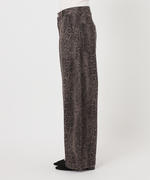 JOINT WORKS(ジョイントワークス)の「アニマルパターン カーブ PANTS / J ANIMAL PATTERN CURVE PT(デニムパンツ・レディース・オートミール/ブラック系その他・LARGE/MEDIUM)」の4枚目の写真