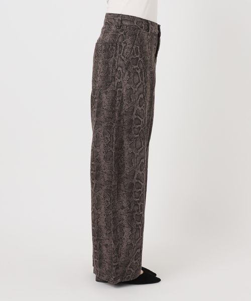 JOINT WORKS(ジョイントワークス)の「アニマルパターン カーブ PANTS / J ANIMAL PATTERN CURVE PT(デニムパンツ・レディース・オートミール/ブラック系その他・LARGE/MEDIUM)」の6枚目の写真