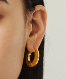 【kiehtova】MOLDED OVAL HOOP PIERCE/モウルディド オーバル フープ ピアス