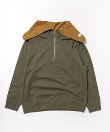 LIBERCORE par BEBE（リベルコアパルベベ）の「BIGセーラーカラープレーティング天竺フーディー親子お揃い 大人(140~175cm)（パーカー）」