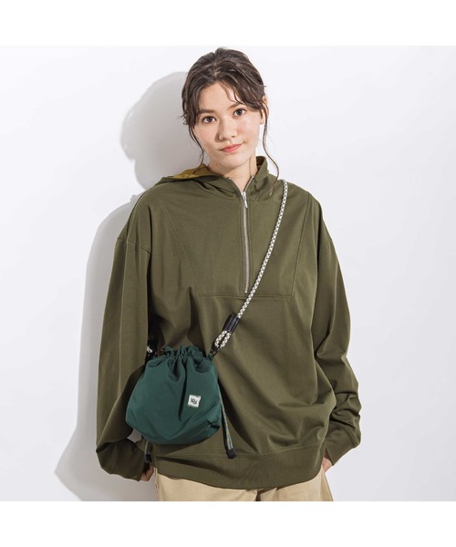 LIBERCORE par BEBE（リベルコアパルベベ）の「BIGセーラーカラープレーティング天竺フーディー親子お揃い 大人(140~175cm)（Tシャツ/カットソー・レディース・グリーン/グレー・L/M/S）」の11枚目の写真