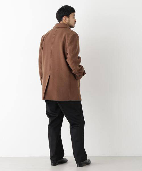 NANO universe(ナノユニバース)の「「NEW ON COAT」ウール/Nショートステンカラーコート(ステンカラーコート・メンズ・ネイビー/ブラウン系その他4・S/M/L)」の9枚目の写真