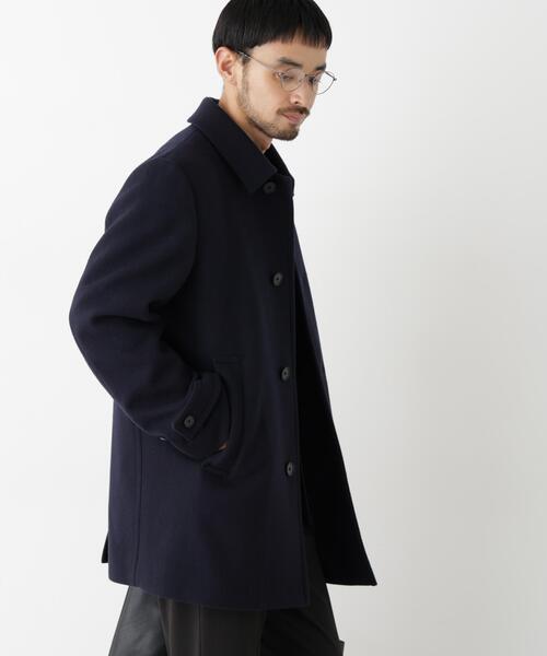 NANO universe(ナノユニバース)の「「NEW ON COAT」ウール/Nショートステンカラーコート(ステンカラーコート・メンズ・ネイビー/ブラウン系その他4・S/M/L)」の13枚目の写真
