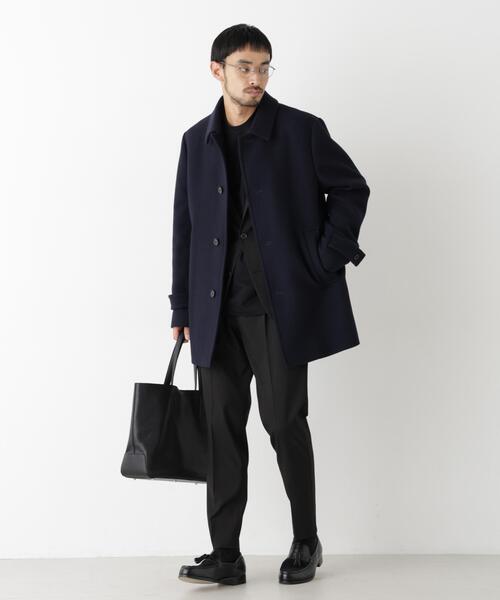 NANO universe(ナノユニバース)の「「NEW ON COAT」ウール/Nショートステンカラーコート(ステンカラーコート・メンズ・ネイビー/ブラウン系その他4・S/M/L)」の15枚目の写真