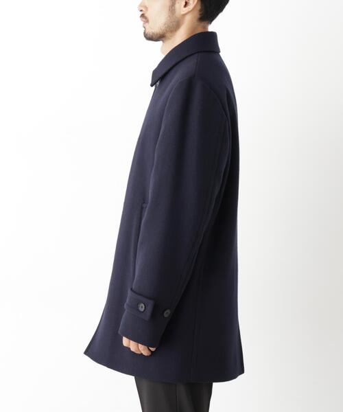 NANO universe(ナノユニバース)の「「NEW ON COAT」ウール/Nショートステンカラーコート(ステンカラーコート・メンズ・ネイビー/ブラウン系その他4・S/M/L)」の17枚目の写真