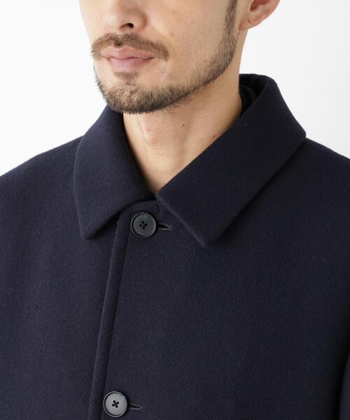 NANO universe(ナノユニバース)の「「NEW ON COAT」ウール/Nショートステンカラーコート(ステンカラーコート・メンズ・ネイビー/ブラウン系その他4・S/M/L)」の19枚目の写真