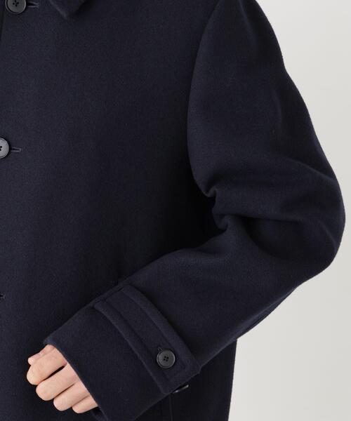 NANO universe(ナノユニバース)の「「NEW ON COAT」ウール/Nショートステンカラーコート(ステンカラーコート・メンズ・ネイビー/ブラウン系その他4・S/M/L)」の20枚目の写真