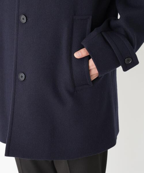NANO universe(ナノユニバース)の「「NEW ON COAT」ウール/Nショートステンカラーコート(ステンカラーコート・メンズ・ネイビー/ブラウン系その他4・S/M/L)」の22枚目の写真