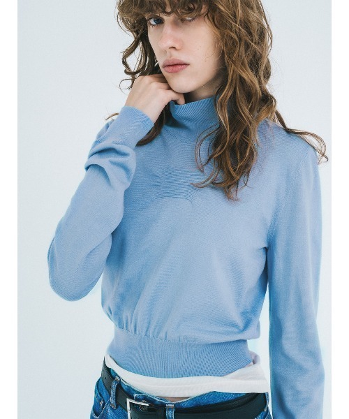 soduk（スドーク）の「together knit top / トゥギャザーニットトップ（ニット/セーター・レディース・ブルー/パープル/ブラック・ONE SIZE）」の3枚目の写真