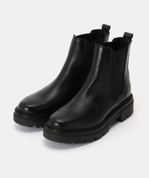 eness(エネス)の「ENESS/エネス COW LEATHER チェルシーブーツ(ブーツ・レディース・ブラック・22.5cm/23.5cm/24cm/24.5cm/23cm)」の1枚目の写真