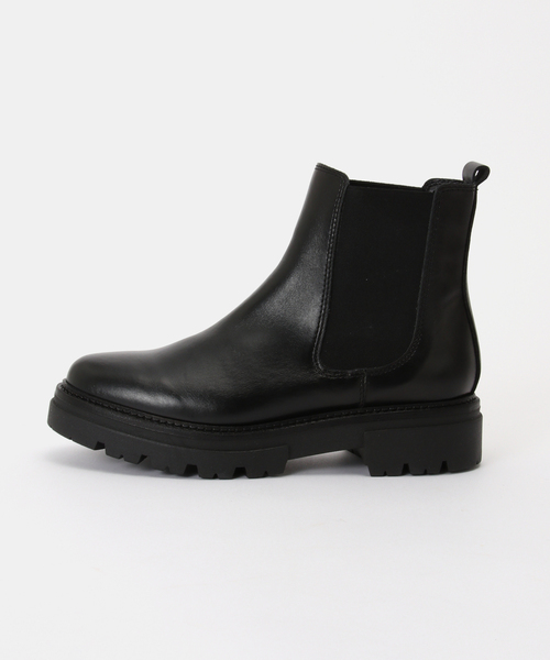 eness(エネス)の「ENESS/エネス COW LEATHER チェルシーブーツ(ブーツ・レディース・ブラック・22.5cm/23.5cm/24cm/24.5cm/23cm)」の2枚目の写真