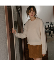 Wholegarment Wool hood Knit [TIFA06SW01]_Ivory